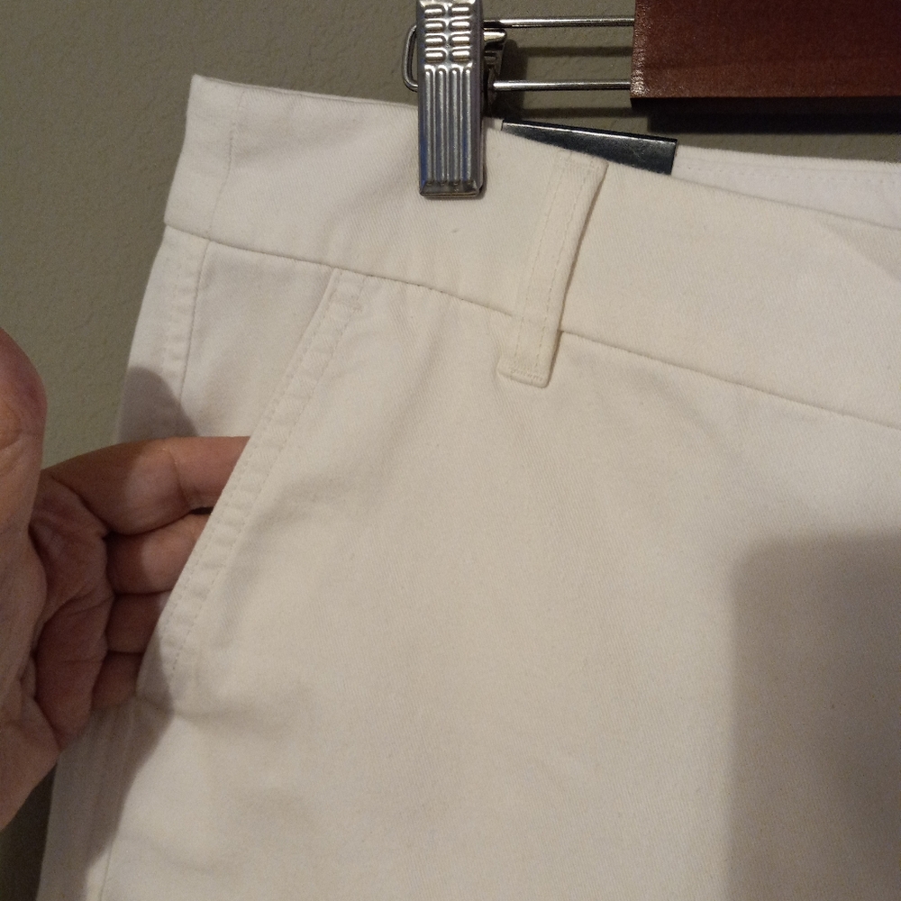 J. Crew 16 Preppy Cotton White 7" Shorts New! - Picture 6 of 9